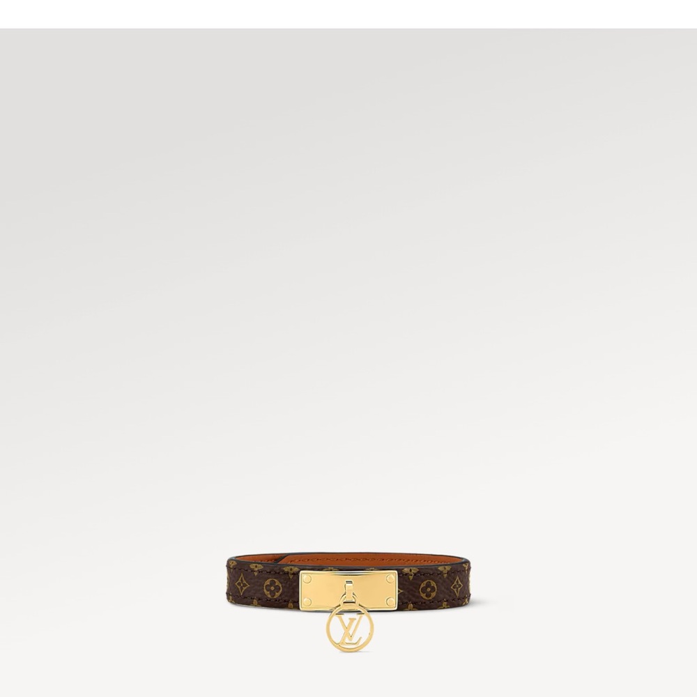 Louis Vuitton Brown and Gold Monogram Strap - Picture 2 of 14